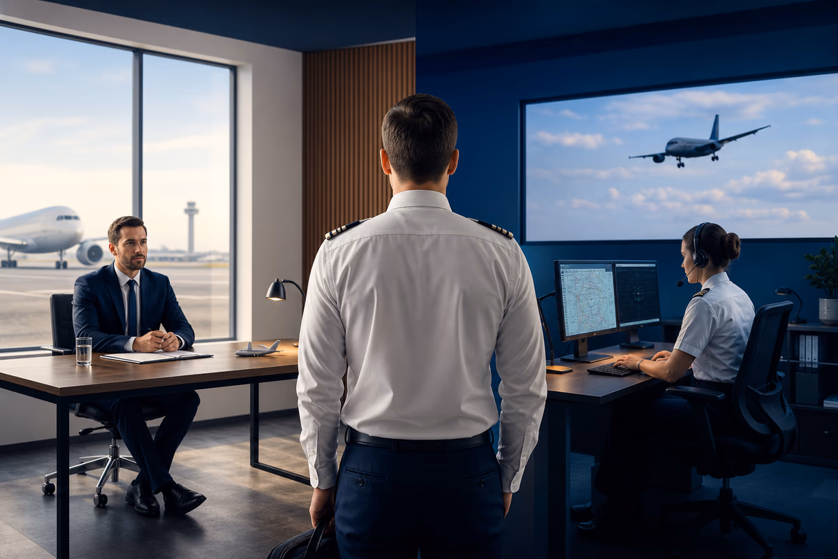 Candidato confronta due formati di esame linguistico aeronautico